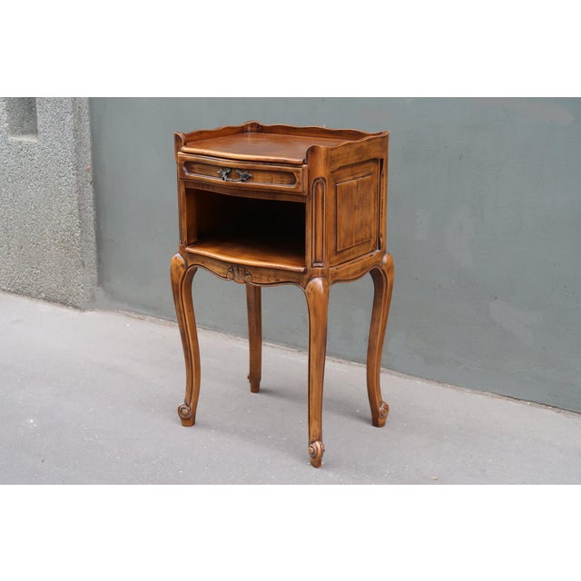 1960s French Vintage Louis XV Style Nightstand For Sale - Image 5 of 10