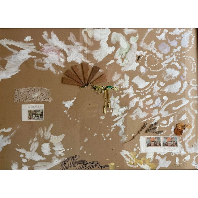 Original Andrea Tana Mixed Media Expressionist Painting. It is an unusual example with a whimsical composition. About The...