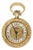 18k 750 Yellow Gold Enamel Pocket Watch Pendant Necklace For Sale