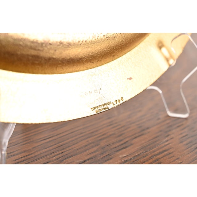 Tiffany Studios New York Bronze Doré Plate or Charger For Sale - Image 9 of 11