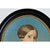 Cream French Late 19th Century Framed Oval Portrait For Sale - Image 8 of 11
