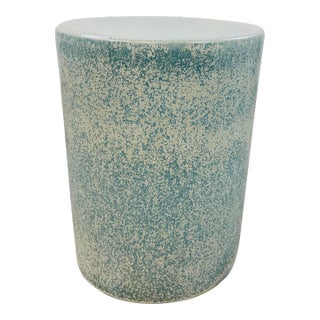 Modern Reactive Blue Glaze Ceramic Garden Stool For Sale