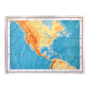 Vintage Army Map Service Map of North America 1954 – Rare 1101 Series Edition 6 – 55"x 40" Large Wall Map Decor