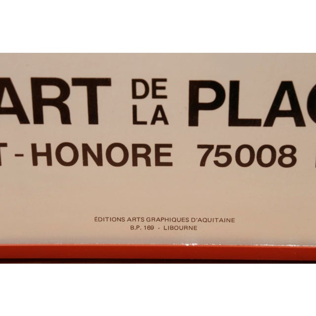 Metal 1977 Georges Braem Framed Exhibition Poster For Sale - Image 7 of 10