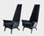 1960s 1960s Adrian Pearsall "Slim Jim" High Back Chairs and Matching Ottomans - 2 Sets For Sale - Image 5 of 9