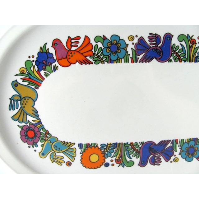 One 1/4" manufacturing flaw of a discolored crack on one handle that does not effect the integrity of the piece No chips...