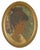 Modern Oval Portrait, Mid-20th Century, Oil Paintingon Canvas, Framed For Sale - Image 3 of 3