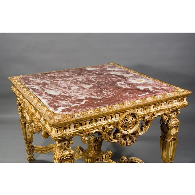 Black Salon Table in Louis XVI Style For Sale - Image 8 of 9