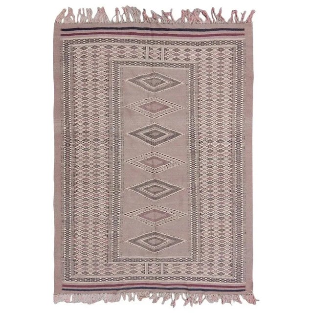 Vintage Moroccan Flat Rug For Sale - Image 14 of 14