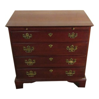 Pennsylvania House Solid Cherry Four Drawer Chest With Pullout Surface For Sale