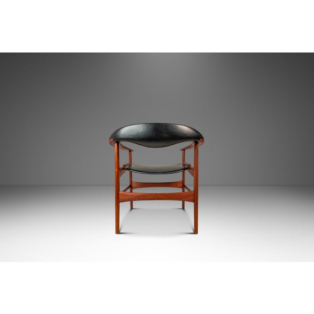 Arne Hovmand-Olsen Rare Mid-Century Danish Modern Model 171 Armchair in Stunning Original Condition by Arne Hovmand-Olsen for Jutex, Denmark, C. 1950's For Sale - Image 4 of 18