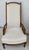 Wood Vintage 1960s Italian Hollywood Regency High Back Lounge Armchairs Pair For Sale - Image 7 of 17