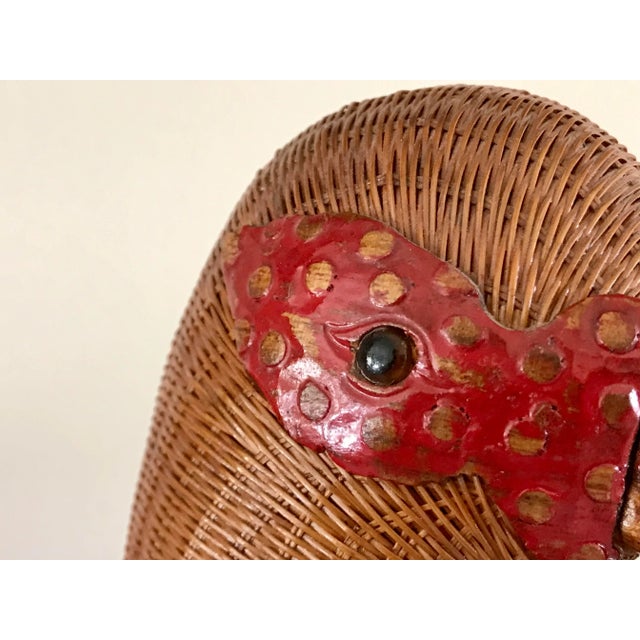 Mid-Century Shanghai Collection Wicker Duck For Sale - Image 12 of 13