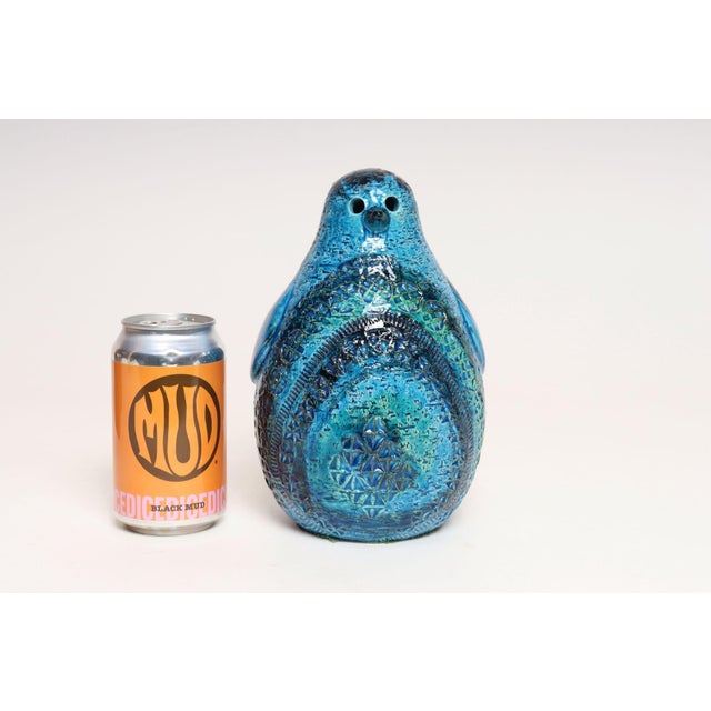 Italian Modernist ceramic penguin sculpture designed by Aldo Londi for Bitossi, ca. 1950s. Two sizes of this penguin were...