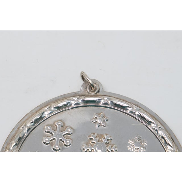 Wallace Silversmiths Wallace Sterling Silver Let It Snow Ornament For Sale - Image 4 of 8