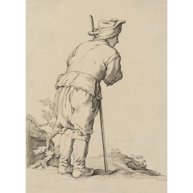 Johann Heinrich Wilhelm Tischbein, Shepherd with a Stick, 1790, Drawing For Sale