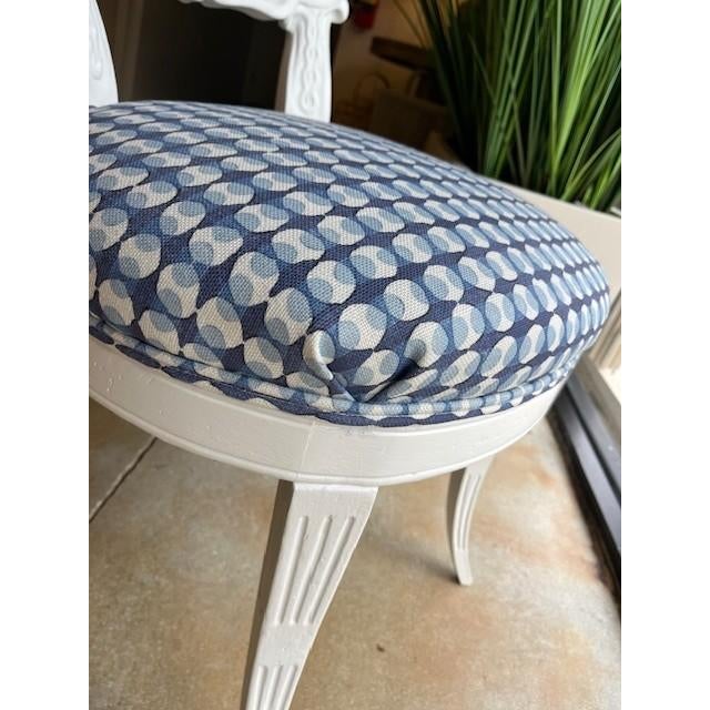 Late 20th Century Late 20th Century Grotto Italian Style Shell Back Dining Side Chairs For Sale - Image 5 of 9