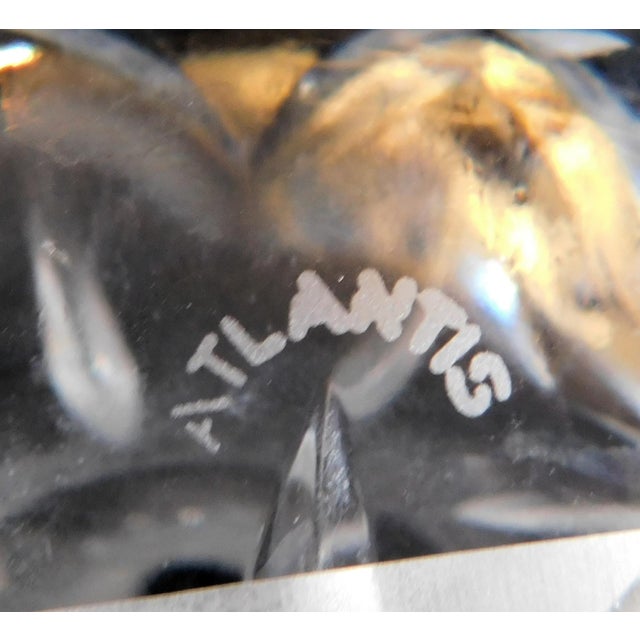 1980s Atlantis Cut Crystal Wine Decanter in Miguel For Sale - Image 4 of 5