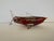 Vintage Red and Gold Dolphin Murano Style Hand Blown Glass Sculpture For Sale In Boise - Image 6 of 6