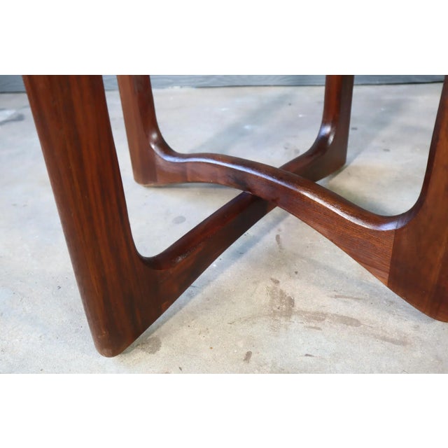 Mid Century Adrian Pearsall Pair Ribbon Dog Bone Side Tables for Craft Associates Walnut Vintage Modern Atomic End Retro For Sale - Image 11 of 11