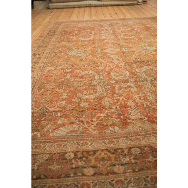 Vintage Distressed Mahal Carpet - 6'11" x 9'7" For Sale - Image 9 of 10