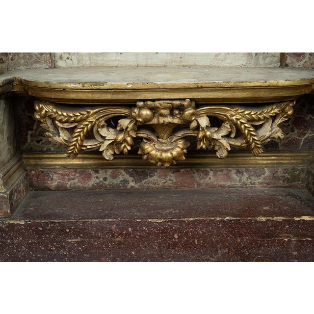 Antique Tabernacle of Roman Origin in Marbled Wood, 17th Century For Sale - Image 5 of 8