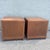 Wood Taiwanese Walnut Cubic Side Tables/Nighstands by Ricardo Lynn - A Pair For Sale - Image 7 of 12