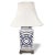 Early 21st Century Asian Blue and White Porcelain Table Lamp For Sale - Image 5 of 5