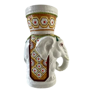 Large Italian Ceramic Elephant Planter