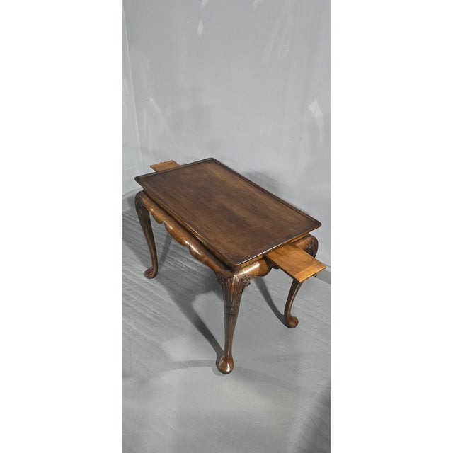 Tray Topped Walnut Coffee Table, 1920s For Sale - Image 3 of 10