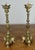 Vintage French Decorative Brass Candleholders, Set of 2 For Sale - Image 9 of 9