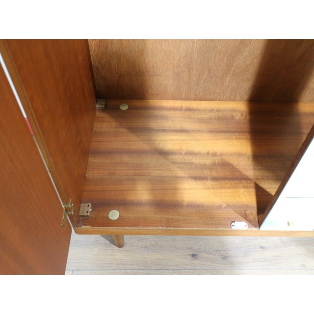 Mid-Century Modern Mid Century Modern Vintage Teak Triple Armoire Wardrobe by Stonehill For Sale - Image 3 of 14