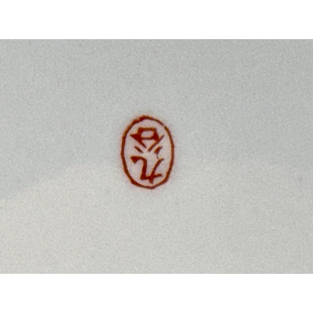 Red Kutani Hand‑Painted Decorative Plates – 7.25” (5 Available) For Sale - Image 8 of 9