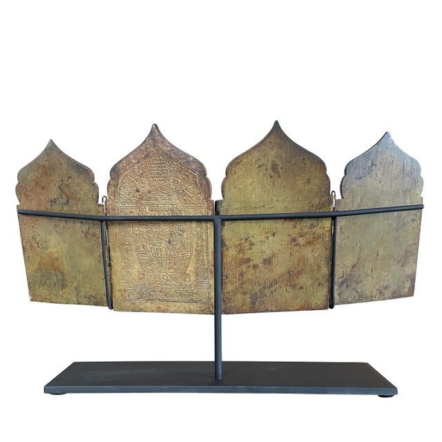 19th Century Russian Orthodox Folding Bronze Polyptych Icon For Sale - Image 4 of 4