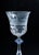 Early 20th Century Pair of Salviati Engraved Venetian / Murano Glass Wine Goblets or Stems For Sale - Image 5 of 13