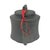 Late 20th Century Chinese Black Clay Teapot With Gilt Calligraphy For Sale - Image 4 of 11
