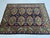 Art Deco Green & Navy Blue Geometric Tribal Wool Area Rug, 5' X 6'7" For Sale - Image 3 of 16