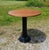 Antique Round Oak Top Pub Table or Game Table With Cast Iron Column Base For Sale In Cleveland - Image 6 of 17