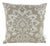 Classic Beige Damask Decorative Pillow For Sale