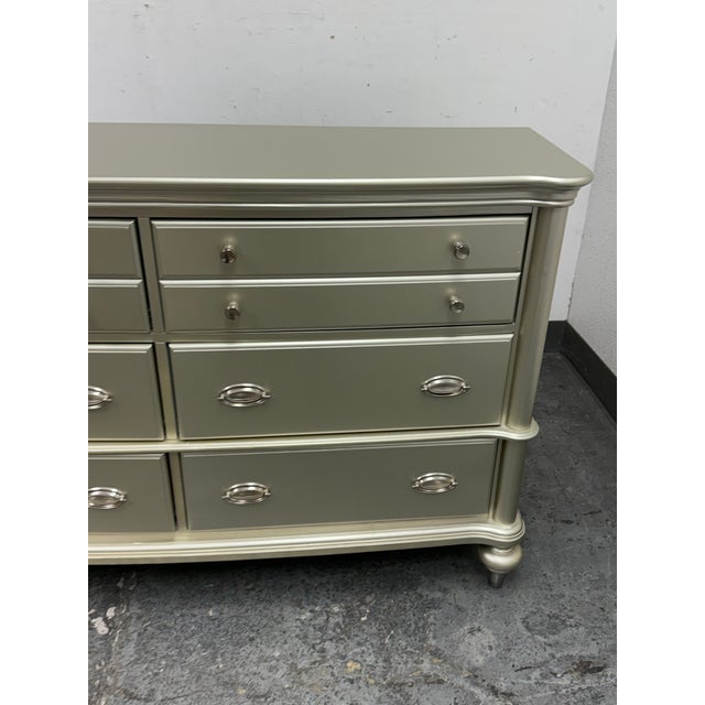 Traditional Benjara Champagne Metallic Dresser For Sale - Image 3 of 12