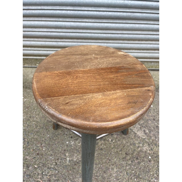 1950s Vintage East German Work Stool, 1950s For Sale - Image 5 of 9