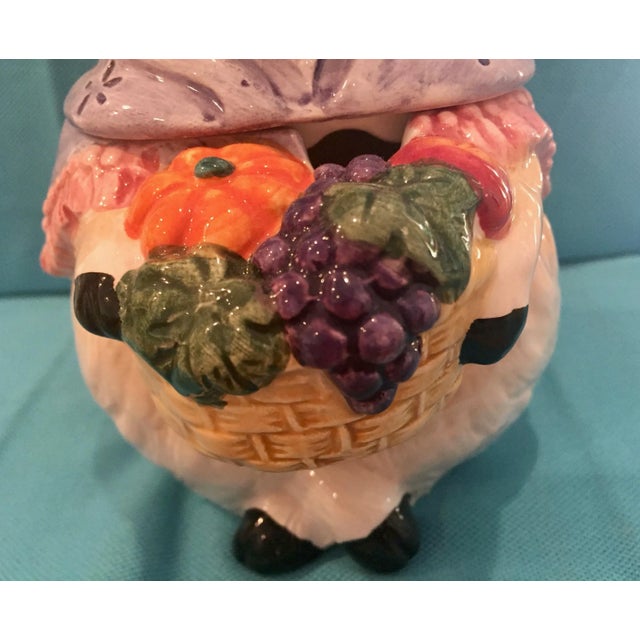 Vintage 1980s Fitz & Floyd "Granny Sheep" Sugar or Jam Bowl For Sale In Tampa - Image 6 of 13