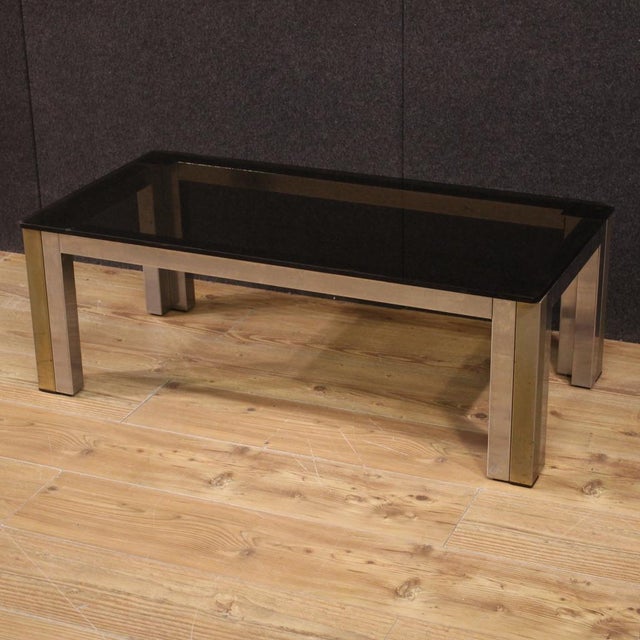 Coffee Table with Glass Top, 1970s For Sale - Image 13 of 13