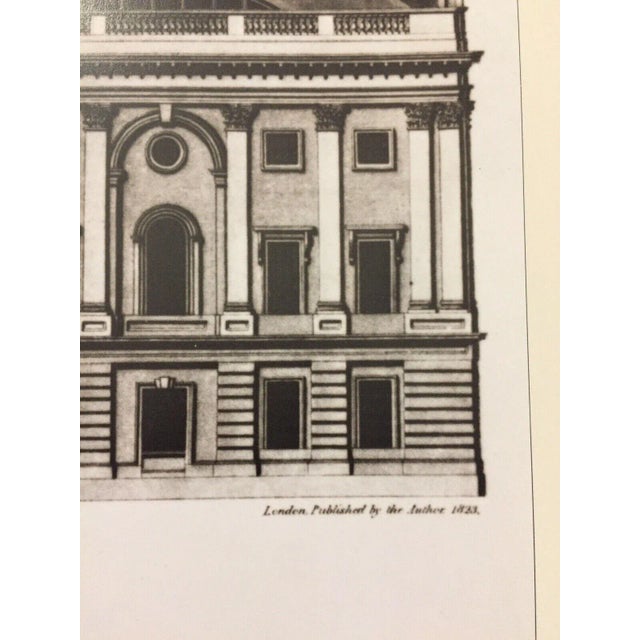 1990s Vintage 80s Architecture Rendering Poster “East Front of Capitol” 1819 by C. A. Busby For Sale - Image 5 of 10