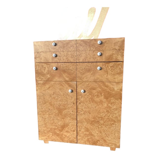 Postmod Founders Burl Gentleman’s Chest For Sale