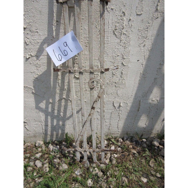 Mid-Century Modern Antique Victorian Iron Gate Architectural Salvage Door For Sale - Image 3 of 5