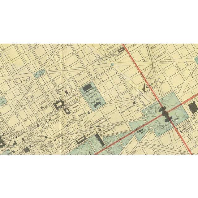 19th Century Antique Map of Washington, D.C., The Nations Capital from Rand McNally, 1899 For Sale - Image 5 of 12