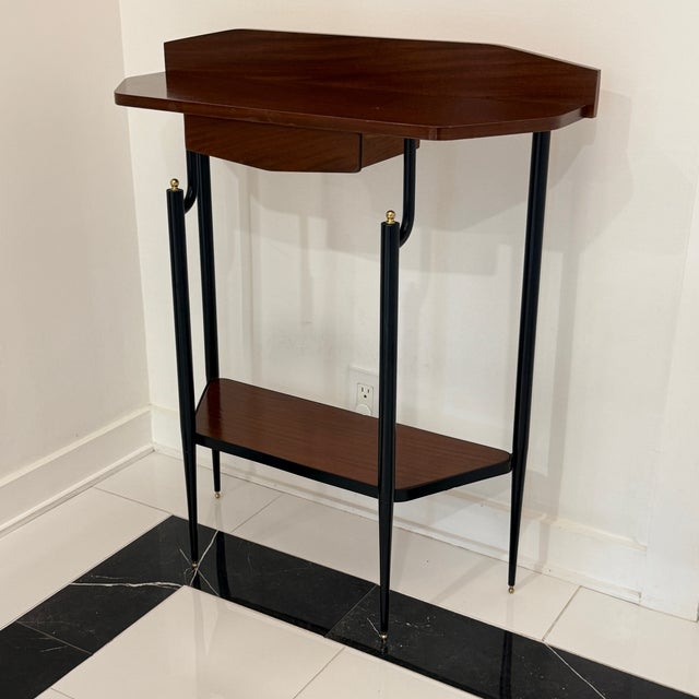Italian Demi Lune Console Table, 1950s This pretty demilune makes a lovely entry table. Dating from the 1950s this console...