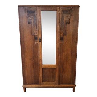 Antique English Oak Armoire For Sale