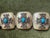 Miriam Salat Morrish Link Resin & Sterling Silver Bracelet Set With White Topaz For Sale - Image 4 of 18